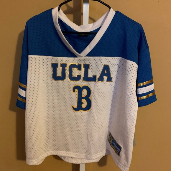 Colosseum® Women's X LARGE UCLA BRUINS™ Treasure Football Jersey in White - Picture 2 of 5